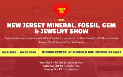 Hart Events invites you to The New Jersey Mineral, Fossil, Gem & Jewelry Fall Show